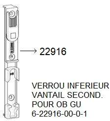 22916 VERROU INFERIEUR VANTAIL 2d OB